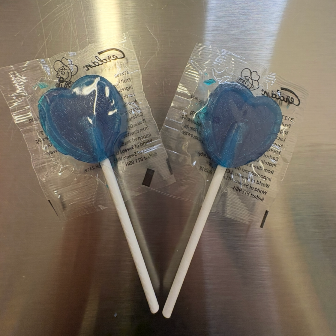 blue razz lollies