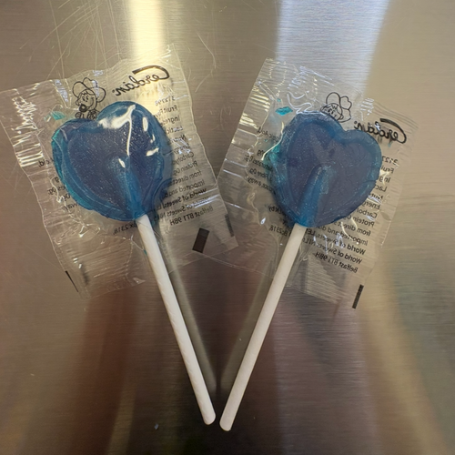 blue razz lollies