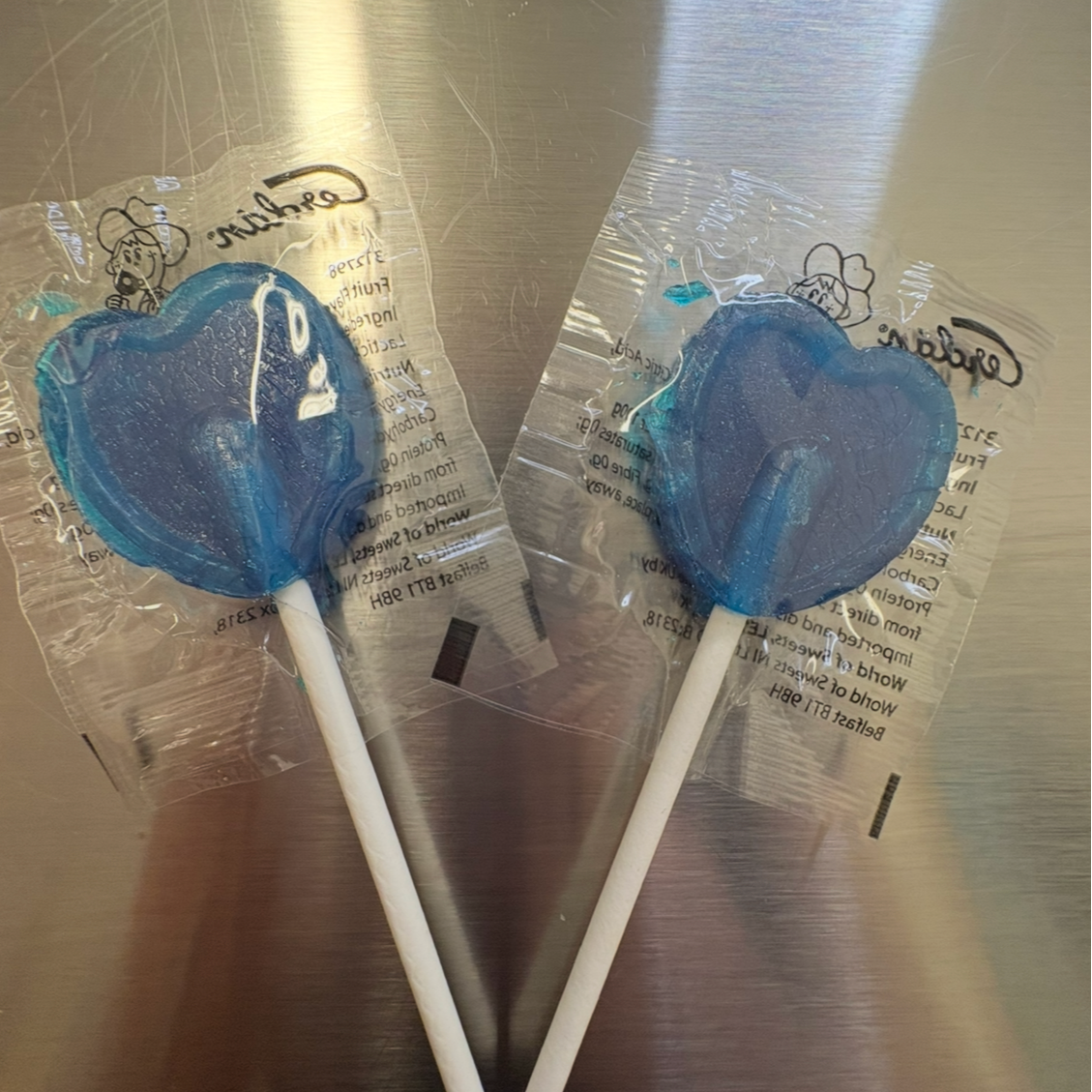 blue razz lollies