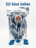 blue razz lollies