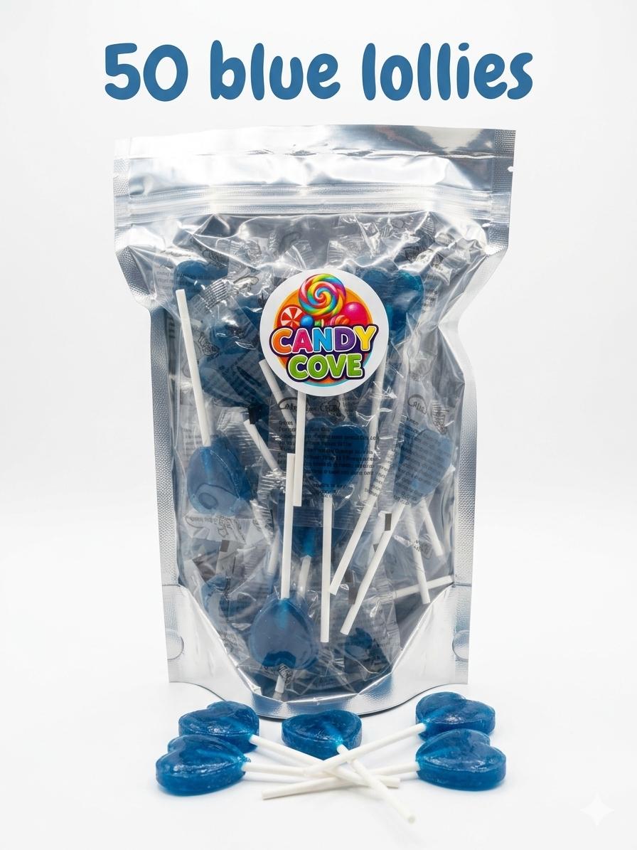 blue razz lollies