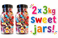 2 x 3kg Sweet Jar