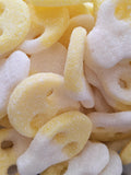 Yellow & white skulls