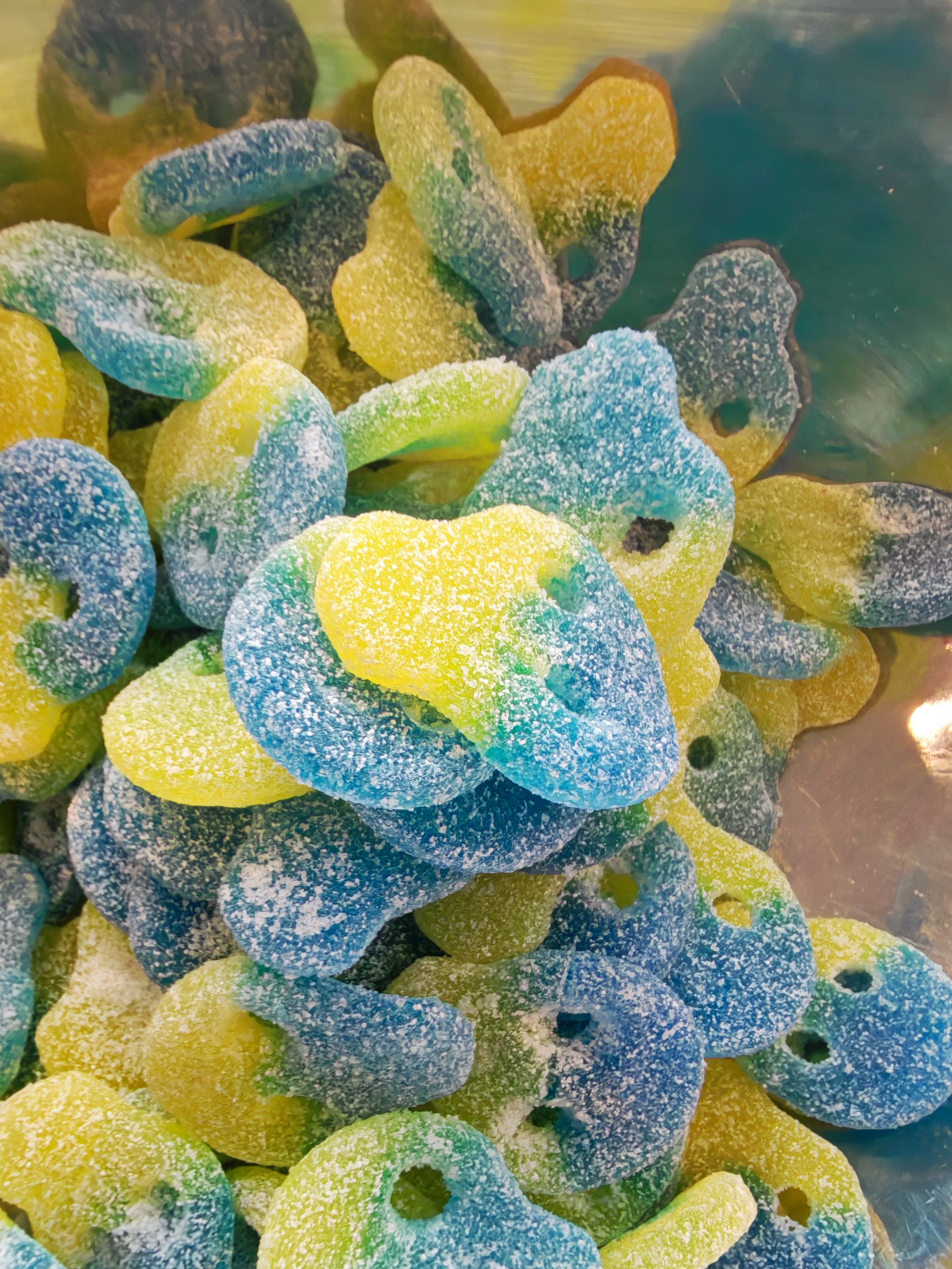 Blue & Yellow Skulls