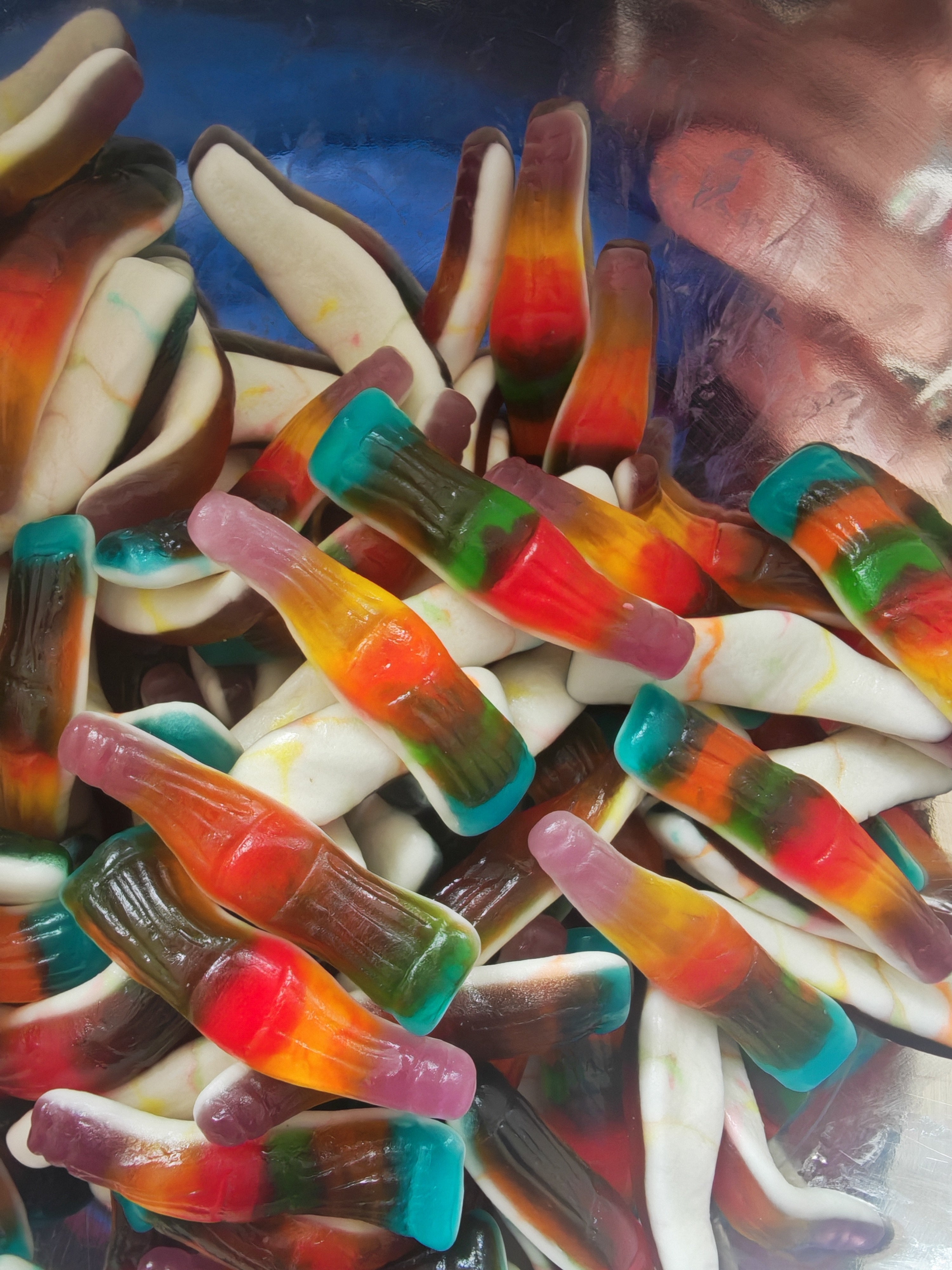 Jelly rainbow bottles