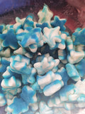 Blue twist kisses